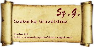 Szekerka Grizeldisz névjegykártya
